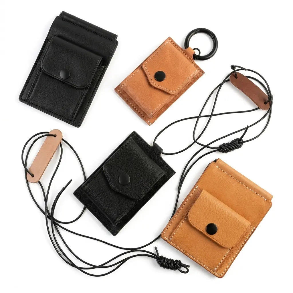 leather billfold wallets with money clip and hang wallet with coin pocket