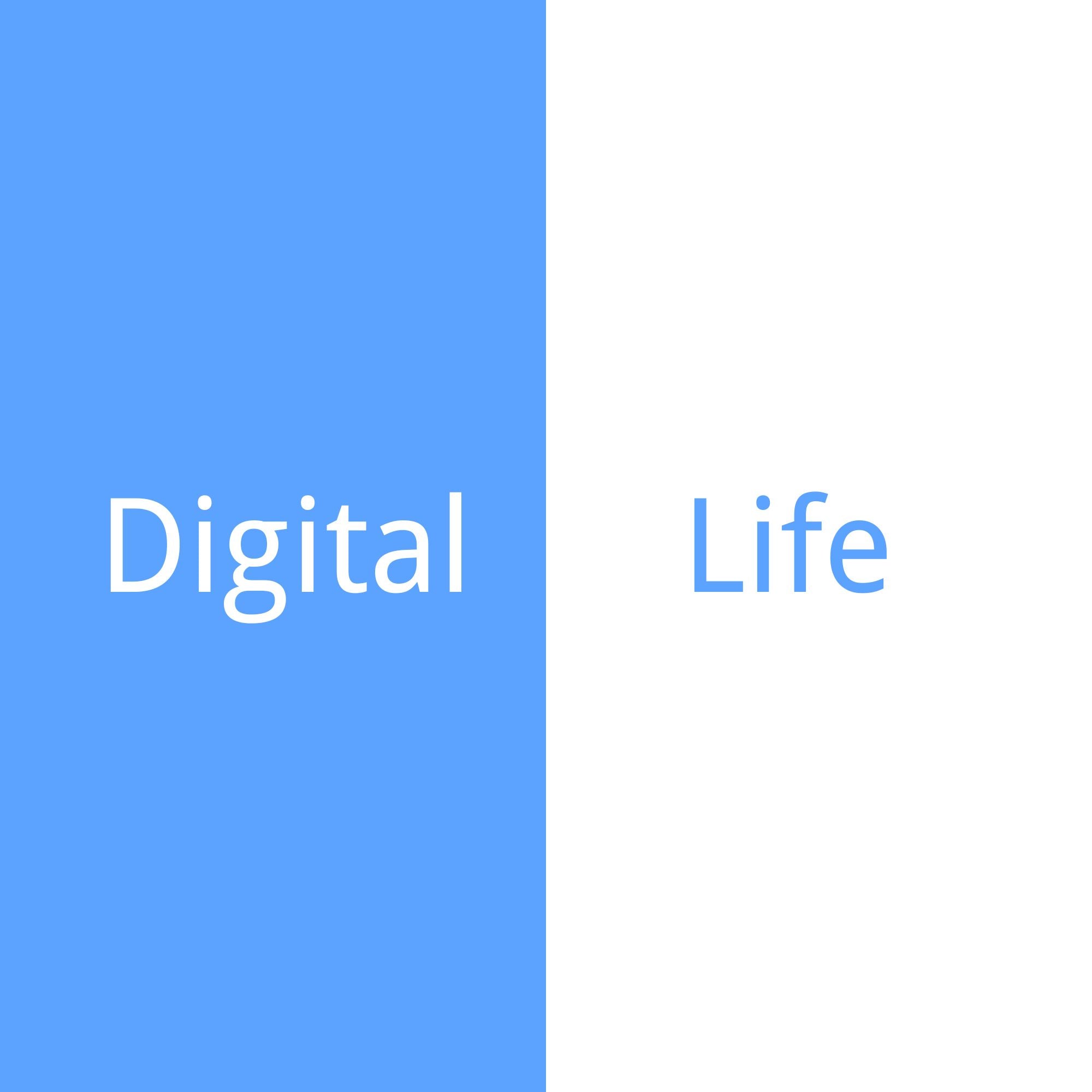 Digital life defined by blue and white, with Assomma small wearable leather goods