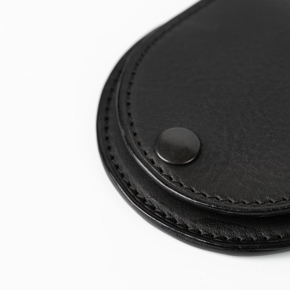 U-SHAPED LEATHER POUCH with D-RING