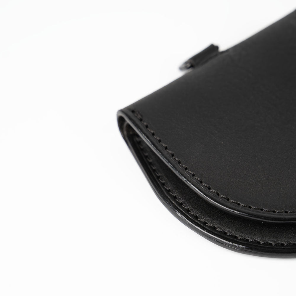 U-SHAPED LEATHER POUCH with D-RING