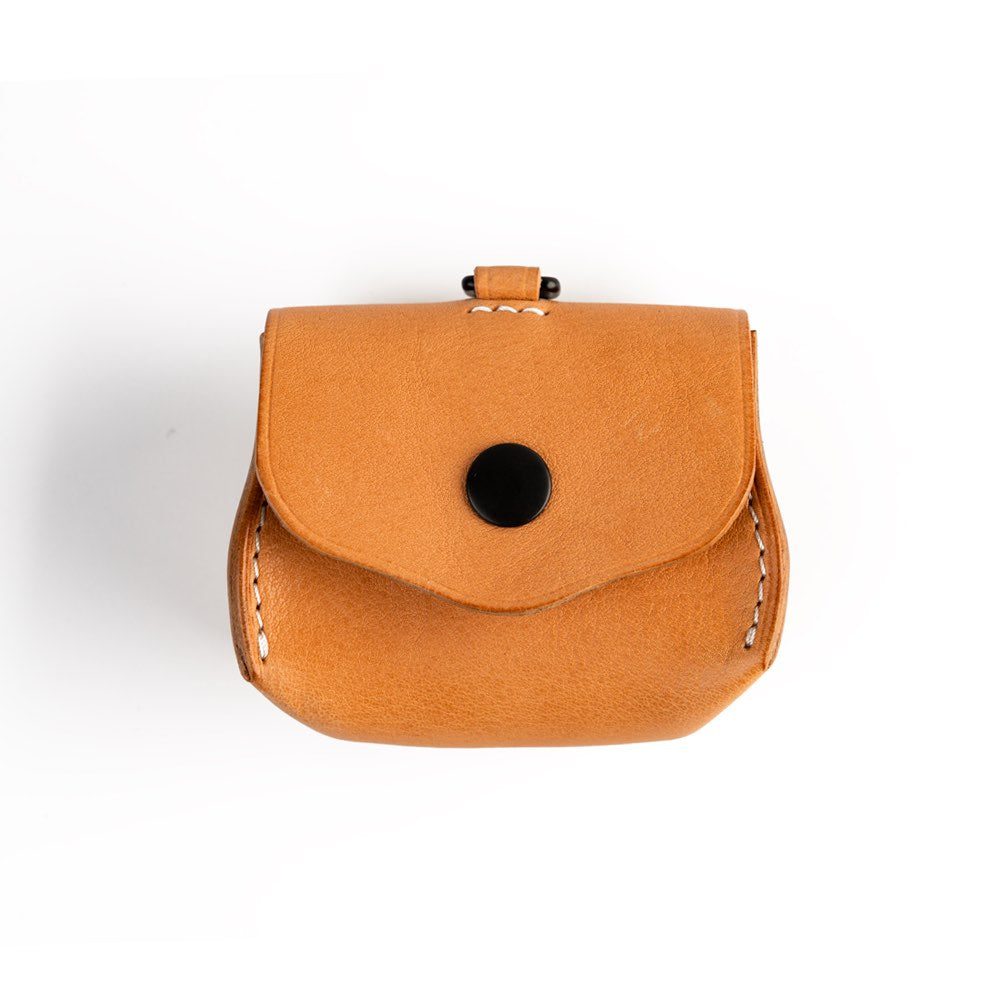 LEATHER AIRPODS CASE with D-RING