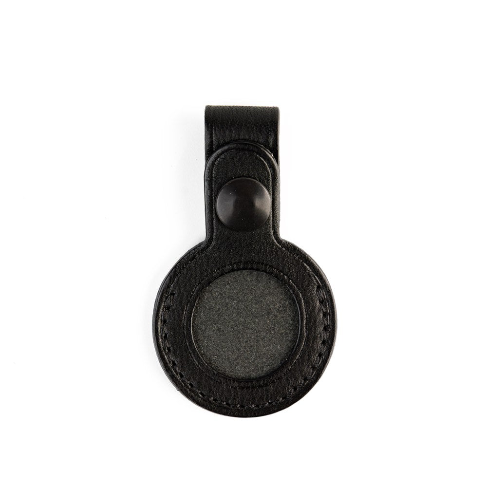 LEATHER AIRTAG CASE with D-RING