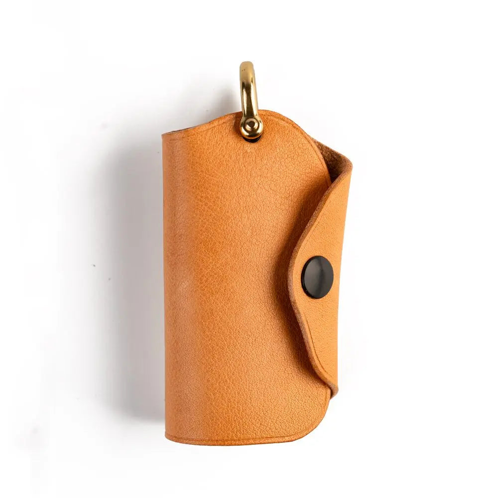 LEATHER KEY CASE with D-RING