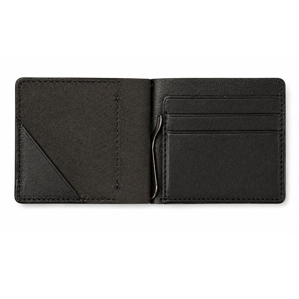BILLFOLD LEATHER WALLET with MONEY CLIP