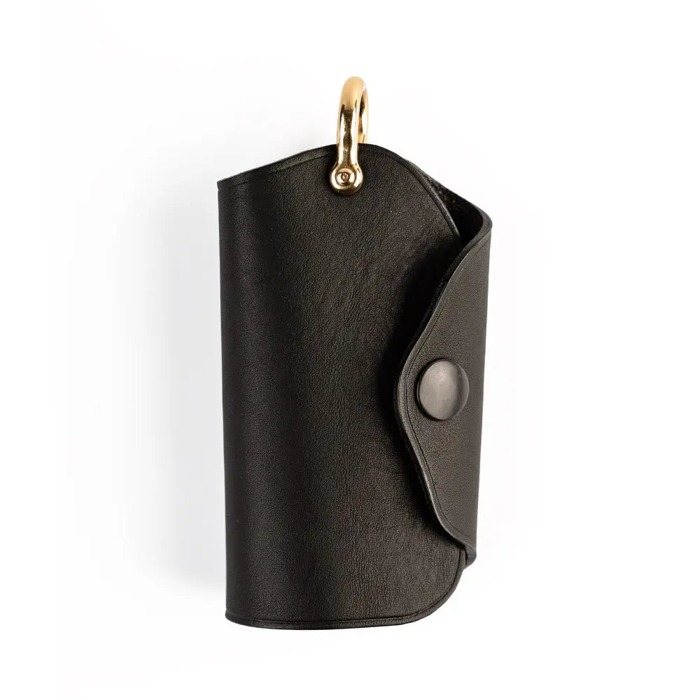 LEATHER KEY CASE with D-RING