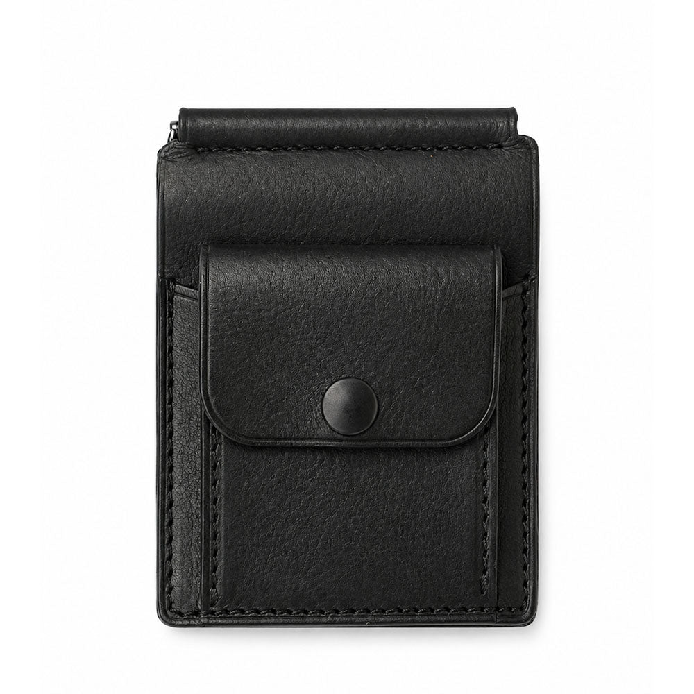 BILLFOLD LEATHER WALLET with MONEY CLIP