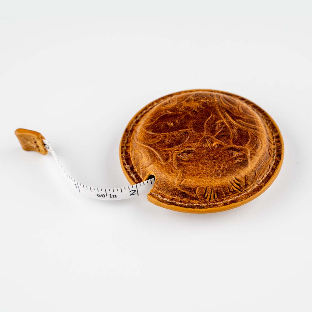 Sculpted Leather Tape Measure