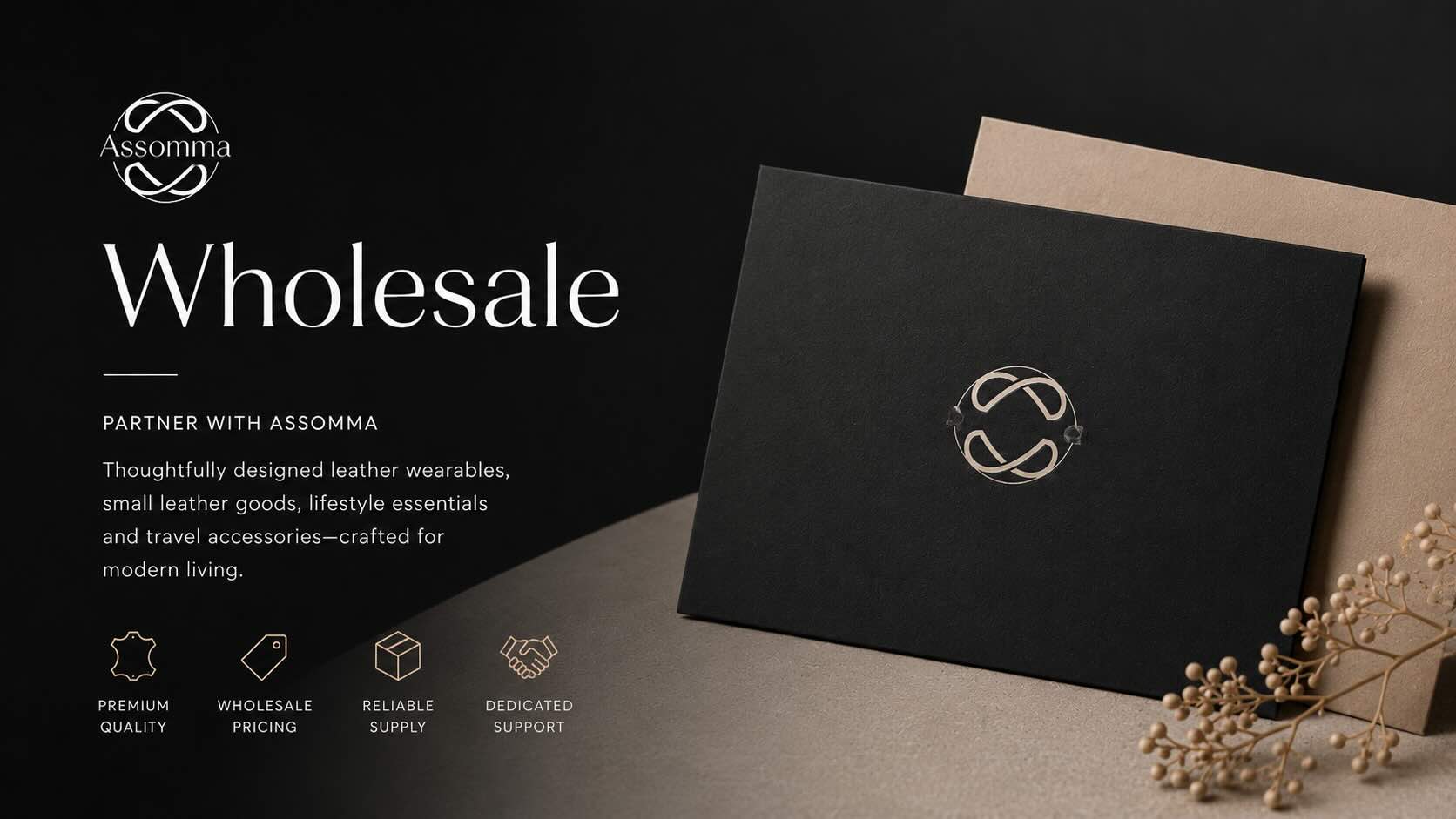 bulk orders of leather wearables and goods at assomma