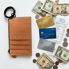 ZIPPED CARD HOLDER with D-RING