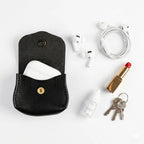 LEATHER AIRPODS CASE with D-RING